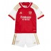 Günstige Arsenal Babykleidung Heim Fussballtrikot Kinder 2023-24 Kurzarm (+ kurze hosen)
